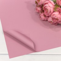 Плёнка в листах 55*55 (20 шт.) матовая "Корейская" 65мкм Розовый-1767 1/60 Арт: 1698/1767