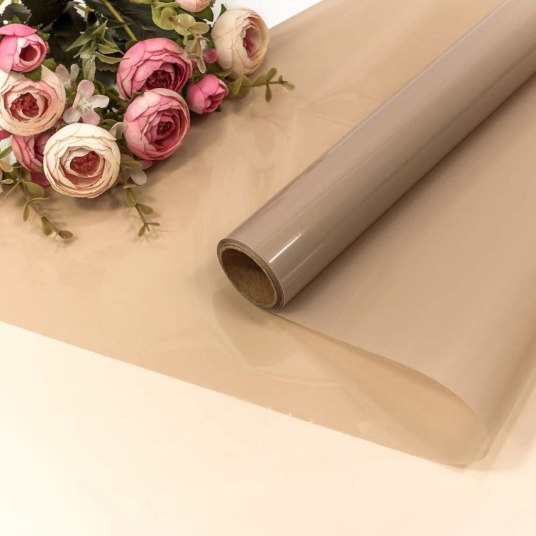 Плёнка 0,57*10м прозрачная 40мкм Желтовато-серый 1/30 Арт: 1663/15