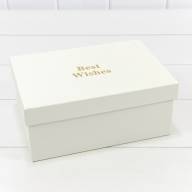 Коробки Прямоугольные Набор 1/3 22,5*16*9,5 "Best Wishes" Бежевый 1/20 Арт: 721818/2 - Коробки Прямоугольные Набор 1/3 22,5*16*9,5 "Best Wishes" Бежевый 1/20 Арт: 721818/2