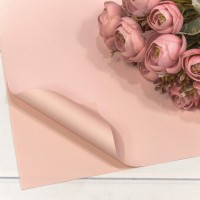 Плёнка в листах 55*55 (20 шт.) матовая "Корейская" 65мкм Розовый-4032 1/60 Арт: 1698/4032