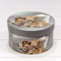 Коробки Круглые Набор 1/3 21*11,5 "Новый год 01" 1/30 Арт: 7302247/2113