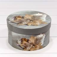 Коробки Круглые Набор 1/3 21*11,5 &quot;Новый год 01&quot; 1/30 Арт: 7302247/2113 - Коробки Круглые Набор 1/3 21*11,5 "Новый год 01" 1/30 Арт: 7302247/2113