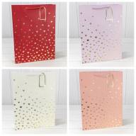 Пакет подарочный с тиснением "Сердечки" (микс 1) 31*42*12 210г 1/20 1/80 Арт: 000880A - Пакет подарочный с тиснением "Сердечки" (микс 1) 31*42*12 210г 1/20 1/80 Арт: 000880A