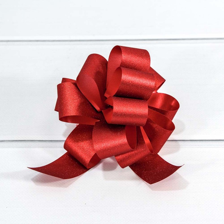 Бант-шар 3 см "Блеск" Красный 1/50 1/2000 Арт: 00052330K