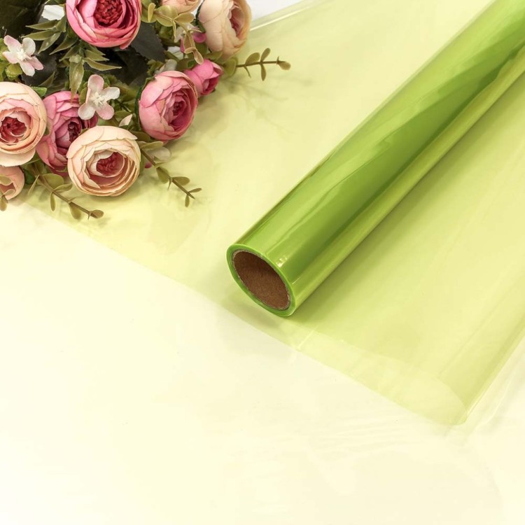 Плёнка 0,57*10м прозрачная 40мкм Салатовый 1/30 Арт: 1663/14