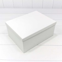 Коробки Прямоугольные Набор 1/10 34*26*15,3 Белый 1/6 Арт: 721604/417