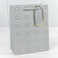 Пакет подарочный с тиснением "Квадратики" (микс) 18*23*10 210г 1/20 1/360 Арт: 000881E - Пакет подарочный с тиснением "Квадратики" (микс) 18*23*10 210г 1/20 1/360 Арт: 000881E