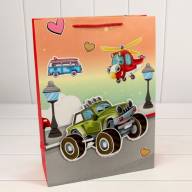 Пакет подарочный с 3D аппликацией "Детский" (микс 3) 31*40*12 1/20 1/120 Арт: 000107A - Пакет подарочный с 3D аппликацией "Детский" (микс 3) 31*40*12 1/20 1/120 Арт: 000107A