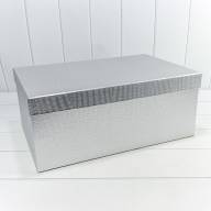Коробки Прямоугольные Набор 1/5 53*35*22 &quot;Кожа крокодила&quot; матовый Серебряный 1/1 Арт: 7215013/0089 - Коробки Прямоугольные Набор 1/5 53*35*22 "Кожа крокодила" матовый Серебряный 1/1 Арт: 7215013/0089