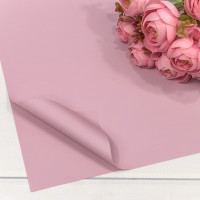 Плёнка в листах 55*55 (20 шт.) матовая "Корейская" 65мкм Розовый-699 1/60 Арт: 1698/699