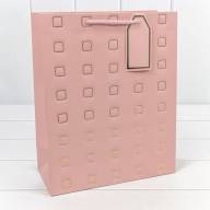 Пакет подарочный с тиснением "Квадратики" (микс) 26*32*13 210г 1/20 1/240 Арт: 000881C - Пакет подарочный с тиснением "Квадратики" (микс) 26*32*13 210г 1/20 1/240 Арт: 000881C