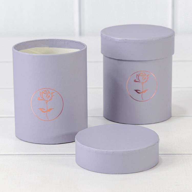 Коробка Цилиндр 8,5*10 Сиреневый 1/6 1/120 Арт: 720811/8