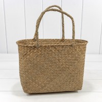 Корзина плетёная 33*14*21 (±5%) из камыша с ручками Натуральный 1/60 Арт: 420211/3