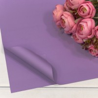 Плёнка в листах 55*55 (20 шт.) матовая "Корейская" 65мкм Светло-фиолетовый-257 1/60 Арт: 1698/257