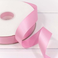 Лента Атласная Полиэстер класс А 2,5см*100ярд Розовый 1/13 1/52 Арт: 556-25/148