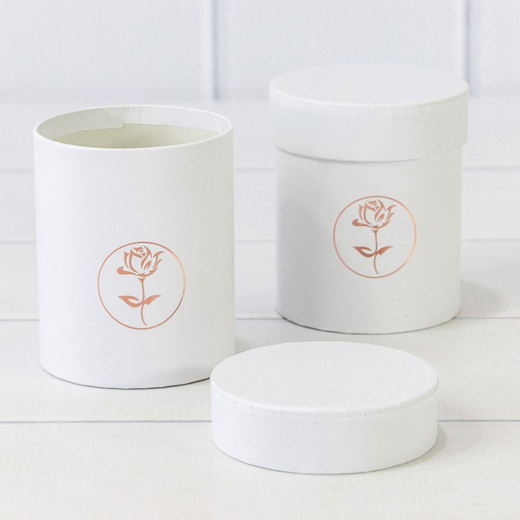 Коробка Цилиндр 8,5*10 Белый 1/6 1/120 Арт: 720811/7