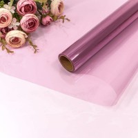 Плёнка 0,57*10м прозрачная 40мкм Красно-сиреневый 1/30 Арт: 1663/11