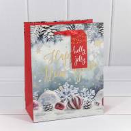 Пакет подарочный с блёстками &quot;Happy New Year&quot; (микс) 18*23*10 210г 1/20 1/160 Арт: 300295E - Пакет подарочный с блёстками "Happy New Year" (микс) 18*23*10 210г 1/20 1/160 Арт: 300295E