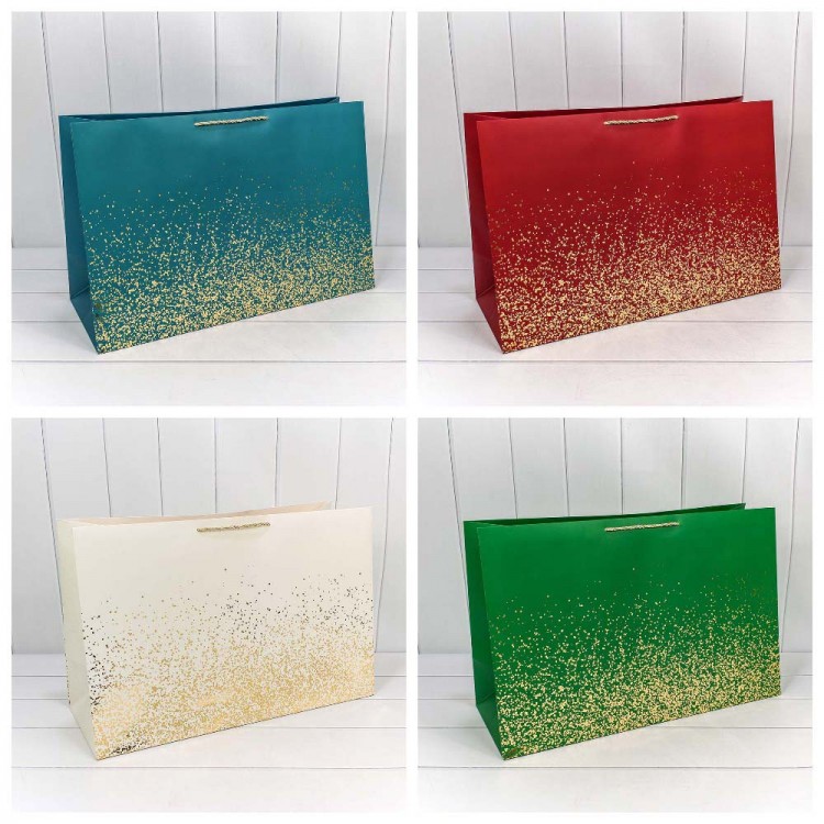 Пакет подарочный "Золотые вкрапления" (микс) 64*42*25 1/20 1/60 Арт: 300368NA