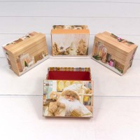 Коробка Прямоугольная 11*7,5*5,5 "Новый год" (микс 2) 1/12 1/144 Арт: 730114/0461