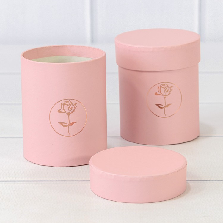 Коробка Цилиндр 8,5*10 Розовый 1/6 1/120 Арт: 720811/5