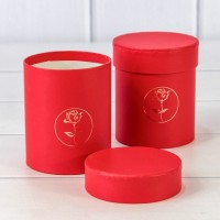 Коробка Цилиндр 8,5*10 Красный 1/6 1/120 Арт: 720811/2