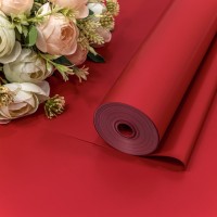 Плёнка 0,59*34м 900г "Корейская" 65мкм Малиново-красный 1/6 1/12 Арт: 90038/193