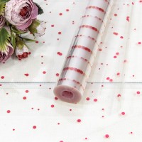 Плёнка 0,7м 500г прозрачная с печатью 13 Красный 1/10 Арт: 70013/2