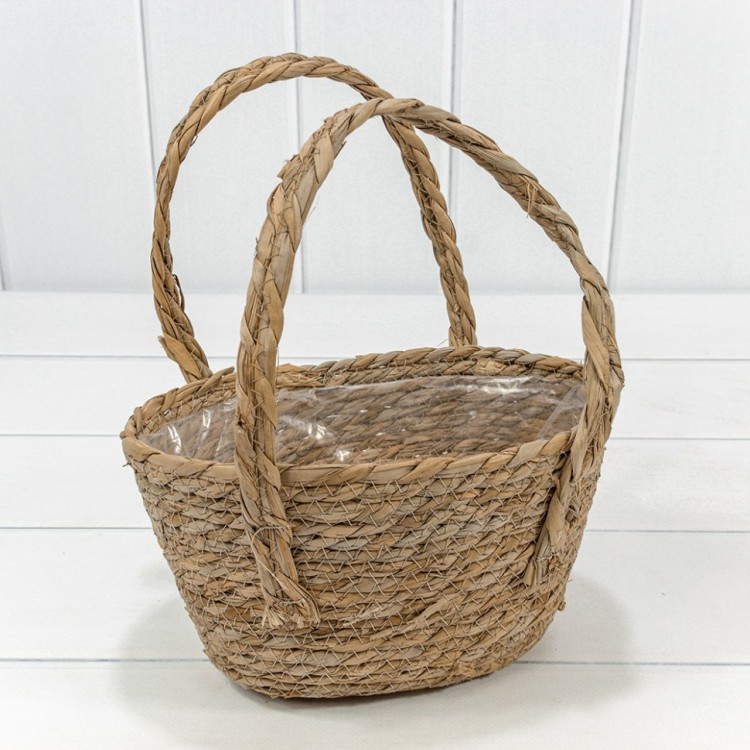 Корзина плетёная 26*15*15 (±5%) из камыша Натуральный 1/40 Арт: 420208/3