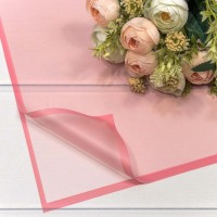 Плёнка в листах 58*58 (20 шт.) матовая с рамкой 50мкм Насыщенный розовый 1/60 Арт: 1692/2339