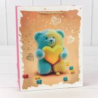 Пакет подарочный с тиснением "Мишки" (микс) 18*23*10 210г 1/20 1/360 Арт: 000314E - Пакет подарочный с тиснением "Мишки" (микс) 18*23*10 210г 1/20 1/360 Арт: 000314E