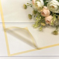 Плёнка в листах 58*58 (20 шт.) матовая с рамкой 50мкм Песочный 1/60 Арт: 1692/4545
