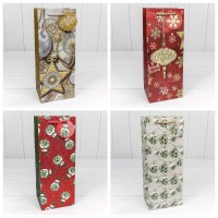 Пакет подарочный с блеском "Новый год" (микс) 14*35*11 1/20 1/240 Арт: 300320M