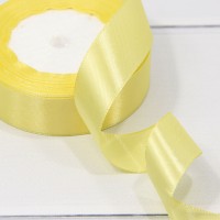 Лента Атласная Сатин 2,5см*25ярд Кукурузный 1/5 1/300 Арт: 562-25/10