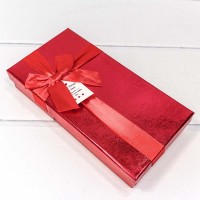 Коробка Прямоугольная 22,5*11,5*4 с бантом Красный 1/120 Арт: 720544/2