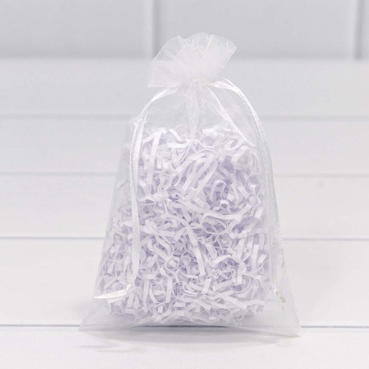 Мешочки из органзы 11*16 Белый 1/100 1/5000 Арт: 000801-6H