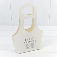 Пакет подарочный "Fresh Flower" Белый 17*7,5*32 300г 1/10 1/300 Арт: 000178/07 