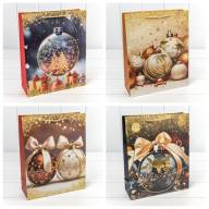 Пакет подарочный &quot;Новый год&quot; (микс 462) 26*32*10 210г 1/20 1/240 Арт: 300462C - Пакет подарочный "Новый год" (микс 462) 26*32*10 210г 1/20 1/240 Арт: 300462C