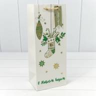 Пакет подарочный &quot;Новый год&quot; (микс 434) 14*35*11 210г 1/20 1/240 Арт: 300434M - Пакет подарочный "Новый год" (микс 434) 14*35*11 210г 1/20 1/240 Арт: 300434M