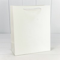 Пакет подарочный "Фактура-890" Белый 26*32*12 210г 1/20 1/240 Арт: 000890C/1