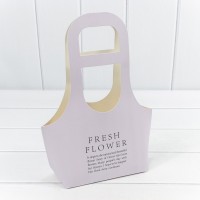 Пакет подарочный "Fresh Flower" Бледно-сиреневый 17*7,5*32 300г 1/10 1/300 Арт: 000178/32 