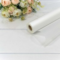 Плёнка 0,58*32м матовая однотонная 50мкм Белый 1/12 Арт: 1857/1