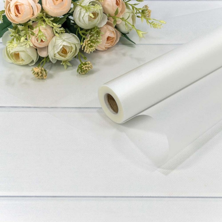 Плёнка 0,58*32м матовая однотонная 50мкм Белый 1/12 Арт: 1857/1