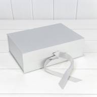 Коробка Прямоугольная 28,2*20*9,2 складная на магнитах "Люкс" Серебряный 1/48 Арт: 730226/0121 - Коробка Прямоугольная 28,2*20*9,2 складная на магнитах "Люкс" Серебряный 1/48 Арт: 730226/0121