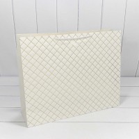 Пакет подарочный "Ромб" Белый 50*40*15 210г 1/20 1/80 Арт: 000391TA/1