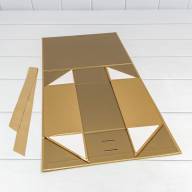 Коробка Прямоугольная 28,2*20*9,2 складная на магнитах "Люкс" Золотой 1/48 Арт: 730226/0120 - Коробка Прямоугольная 28,2*20*9,2 складная на магнитах "Люкс" Золотой 1/48 Арт: 730226/0120