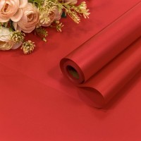 Плёнка 0,58*10м матовая "Корейская" 55мкм Красный-2347 1/30 Арт: 1638/2347