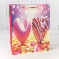 Пакет подарочный с 3D аппликацией "Сердца" (микс 112) 26*32*10 210г 1/20 1/240 Арт: 000112C - Пакет подарочный с 3D аппликацией "Сердца" (микс 112) 26*32*10 210г 1/20 1/240 Арт: 000112C