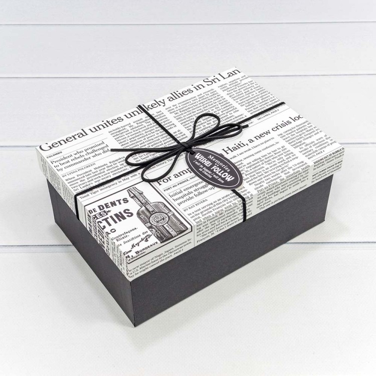 Коробки Прямоугольные Набор 1/3 22,5*16*9,5 "Газета" 1/20 Арт: 72191/21