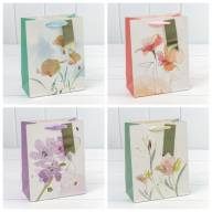 Пакет подарочный с тиснением "Цветы акварель" (микс) 18*23*10 210г 1/20 1/360 Арт: 000227E - Пакет подарочный с тиснением "Цветы акварель" (микс) 18*23*10 210г 1/20 1/360 Арт: 000227E